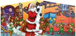 Interactives, Games and Dry Slides Extreme Santa Claus Obstacle & Combo